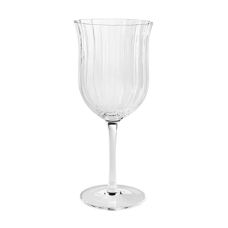 The Pioneer Woman Colette 13-Ounce Scalloped White Wine Glass, Clear - Walmart.com | Walmart (US)