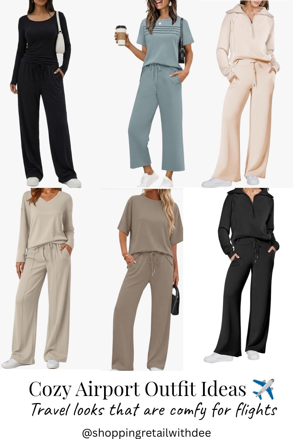 Airport outfit inspo that’s equal parts cozy + cute ✈️🤍
Sharing my favorite comfy travel looks for women that are perfect for long flights, early check-ins, and lounging while waiting at the gate. Think soft layers, easy sneakers, and relaxed sets you’ll want to wear the whole trip!

Save this for your next flight outfit idea 💼✨

#airportoutfit #traveloutfitideas #airportstyle #cozytraveloutfit #traveldayoutfit #springtravelstyle #comfyairportlook #athleisurestyle #travelessentialswomen #flightoutfitideas #ltkstyle #ltkfashion #ltktravel #casualtravelstyle 