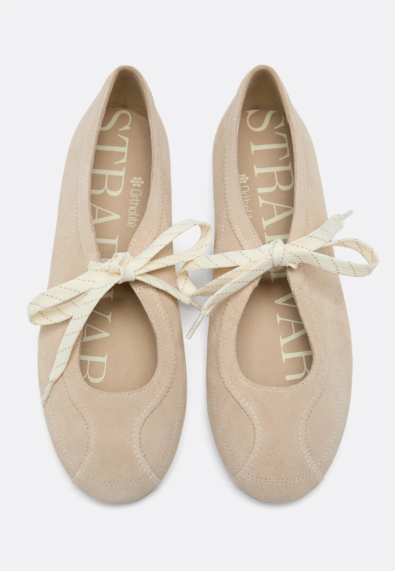 Sneakerina's van leer met strik | Stradivarius (NL)