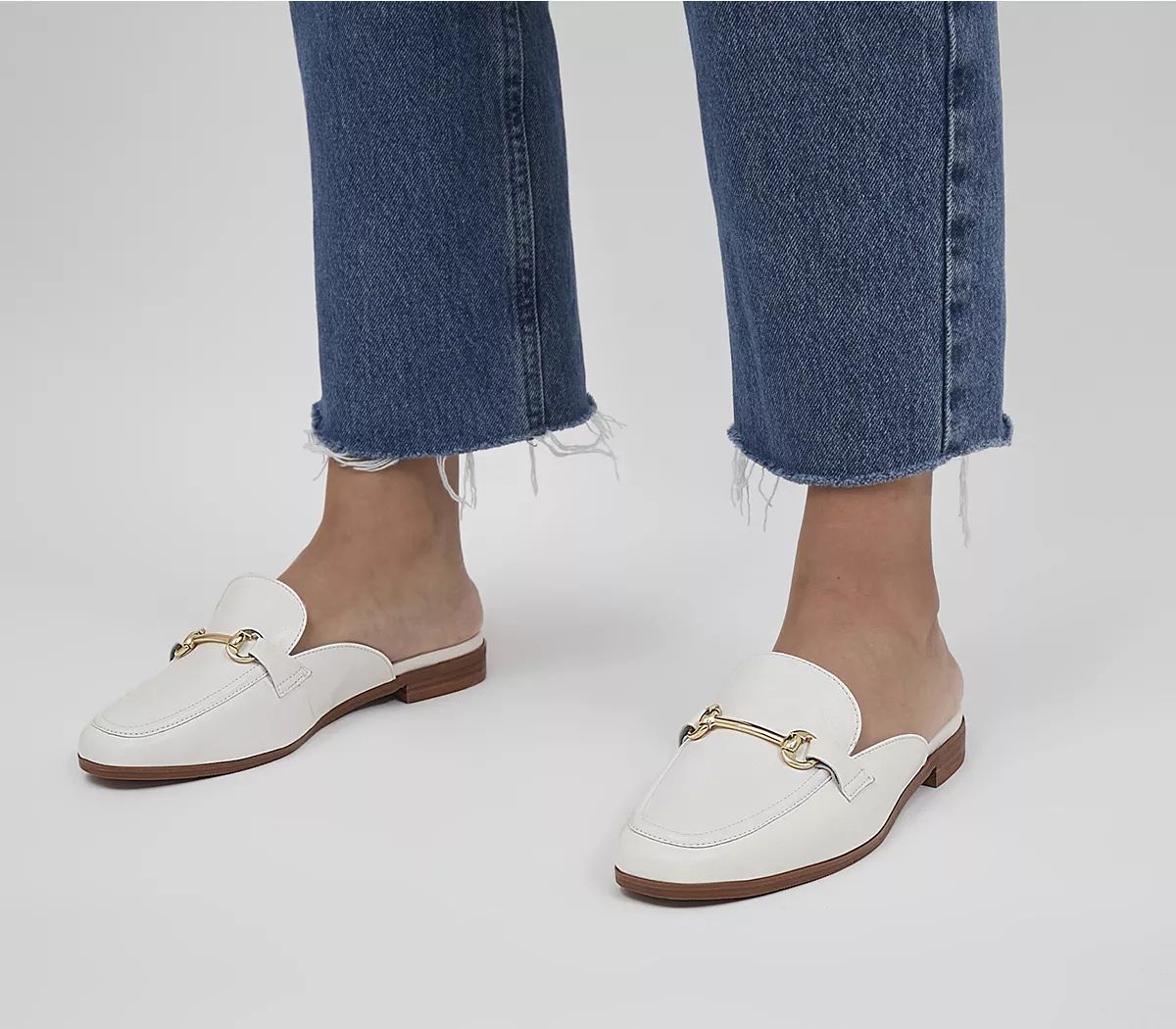Office
								Filters Snaffle Loafer Mules
								Off White Leather | OFFICE London (UK)