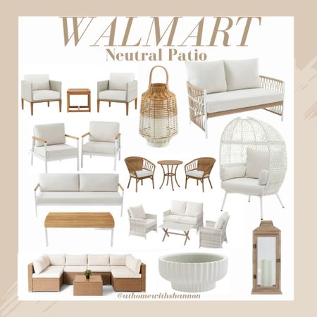 Some cute Walmart neutral patio furniture! 90% of these sets are on sale so check it out!! #walmart #summer #patio

#LTKSeasonal #LTKFind #LTKsalealert