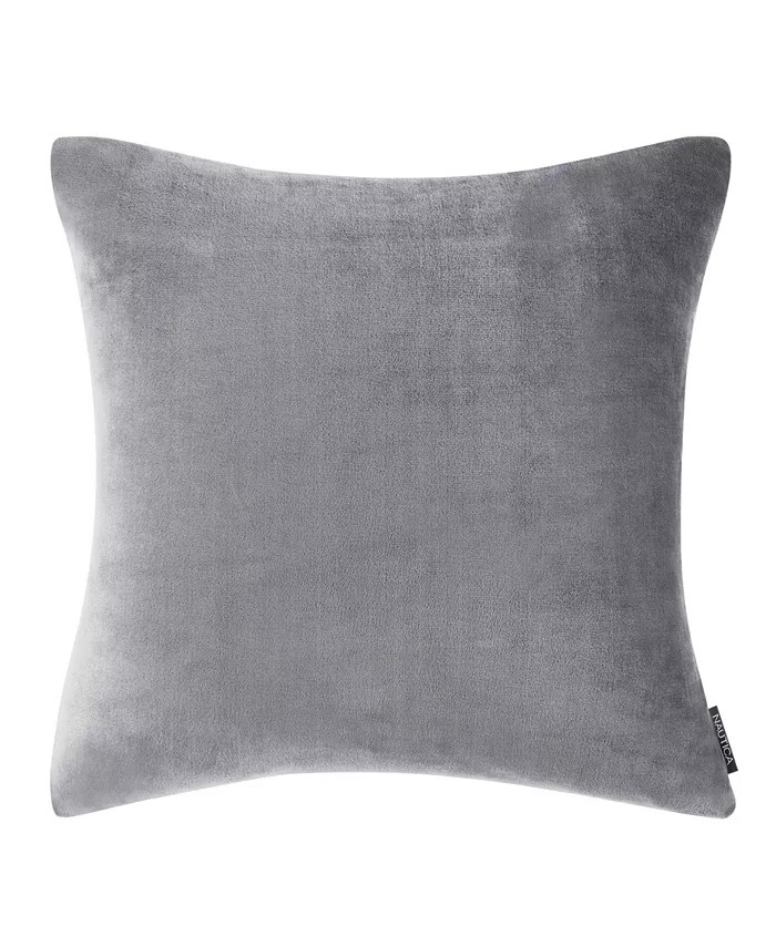 Nautica Solid Ultra Soft Plush Fleece European Sham - Macy's | Macy's