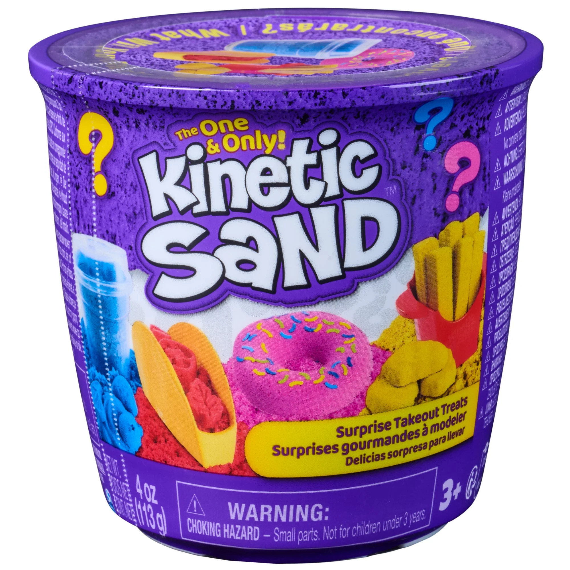 Kinetic Sand, Surprise Takeout Treats, 4 oz Play Sand & 2 Food Accessories (Styles Vary) | Walmart (US)