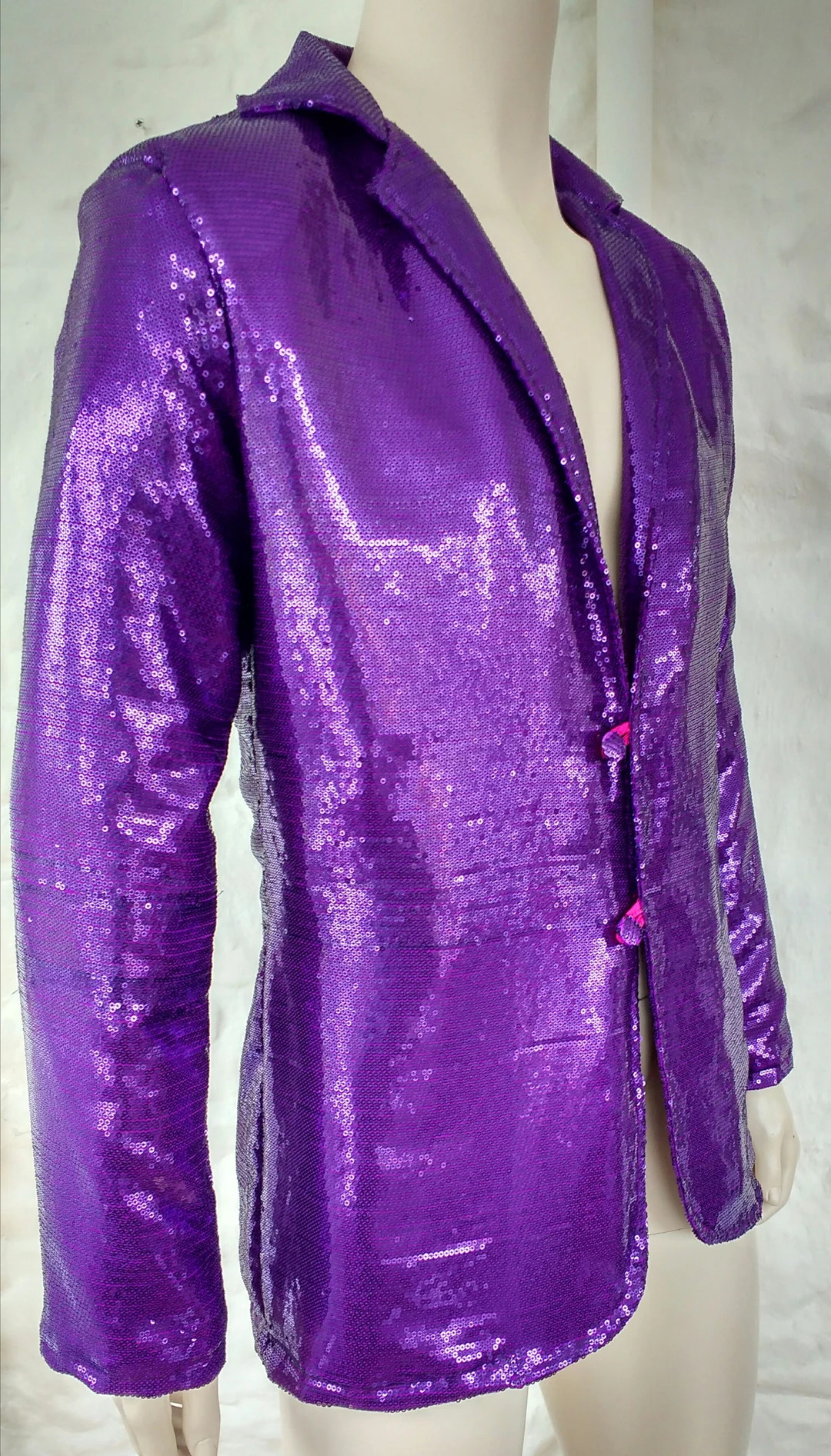 Purple Sequin Jacket - Etsy | Etsy (US)