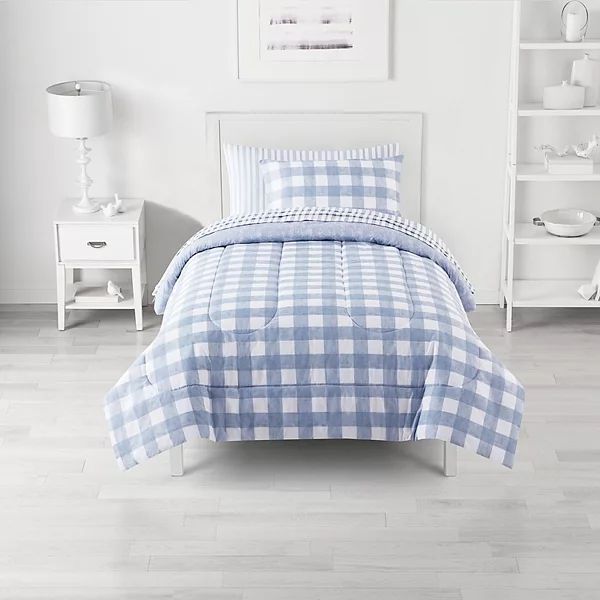 The Big One® Sawyer Gingham Reversible Comforter Set with Sheets | Kohl's