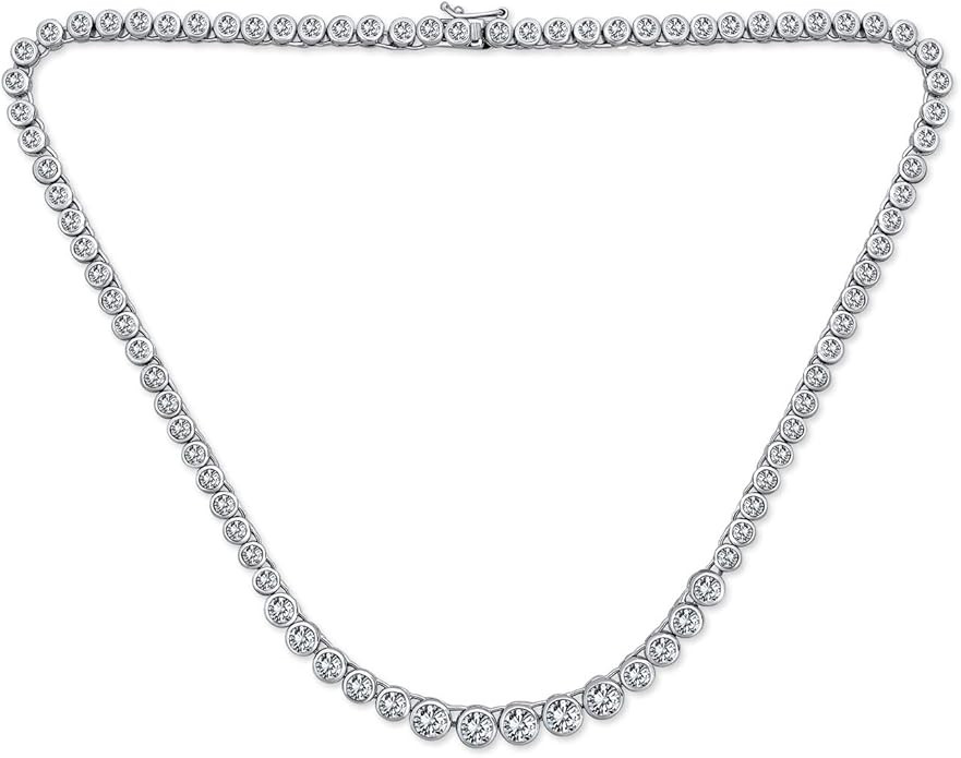 Classic Traditional Bridal Cubic Zirconia Graduated AAA CZ Square Cut Channel Set Or Round Prong ... | Amazon (US)