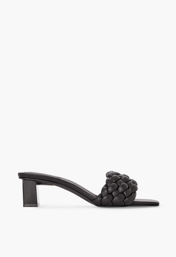 Tonika Braided Strap Heeled Sandal | JustFab
