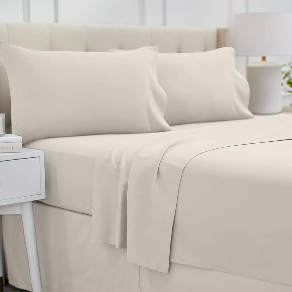 lalaLOOM Twin Bed Sheet Set, Soft Microfiber Hotel Luxury Bedding, Extra Deep Pocket, 3 Piece She... | Amazon (US)