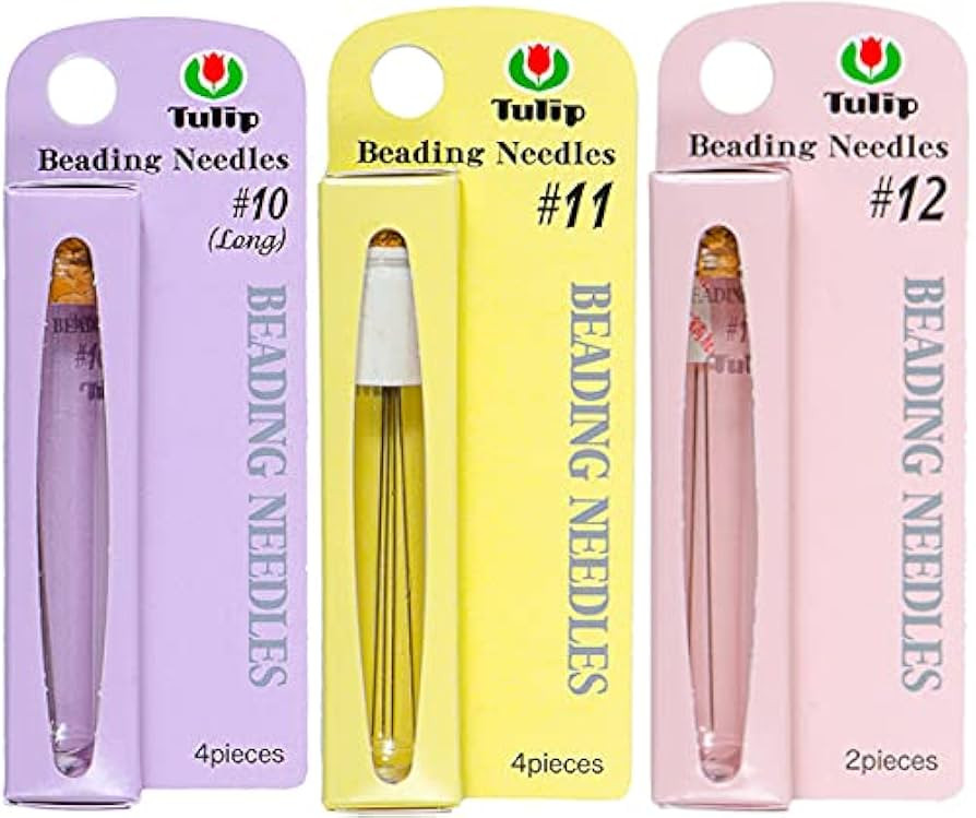 Tulip Beading Needles Bundle of 3 Packs: Size 10, Size 11 & Size 12-1 Pack of Each - TBN-001e, TB... | Amazon (US)