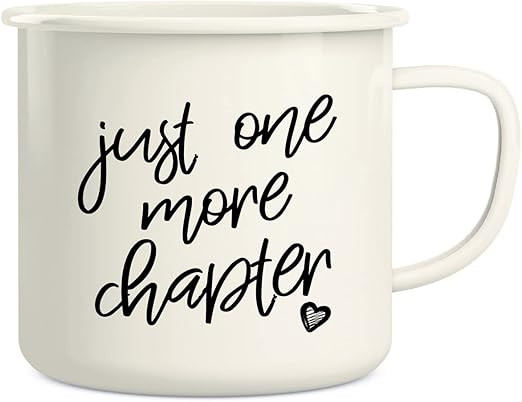 Retreez Just One More Chapter Bookworm Book 16 Oz Enamel Stainless Steel Metal Camping Campfire C... | Amazon (US)