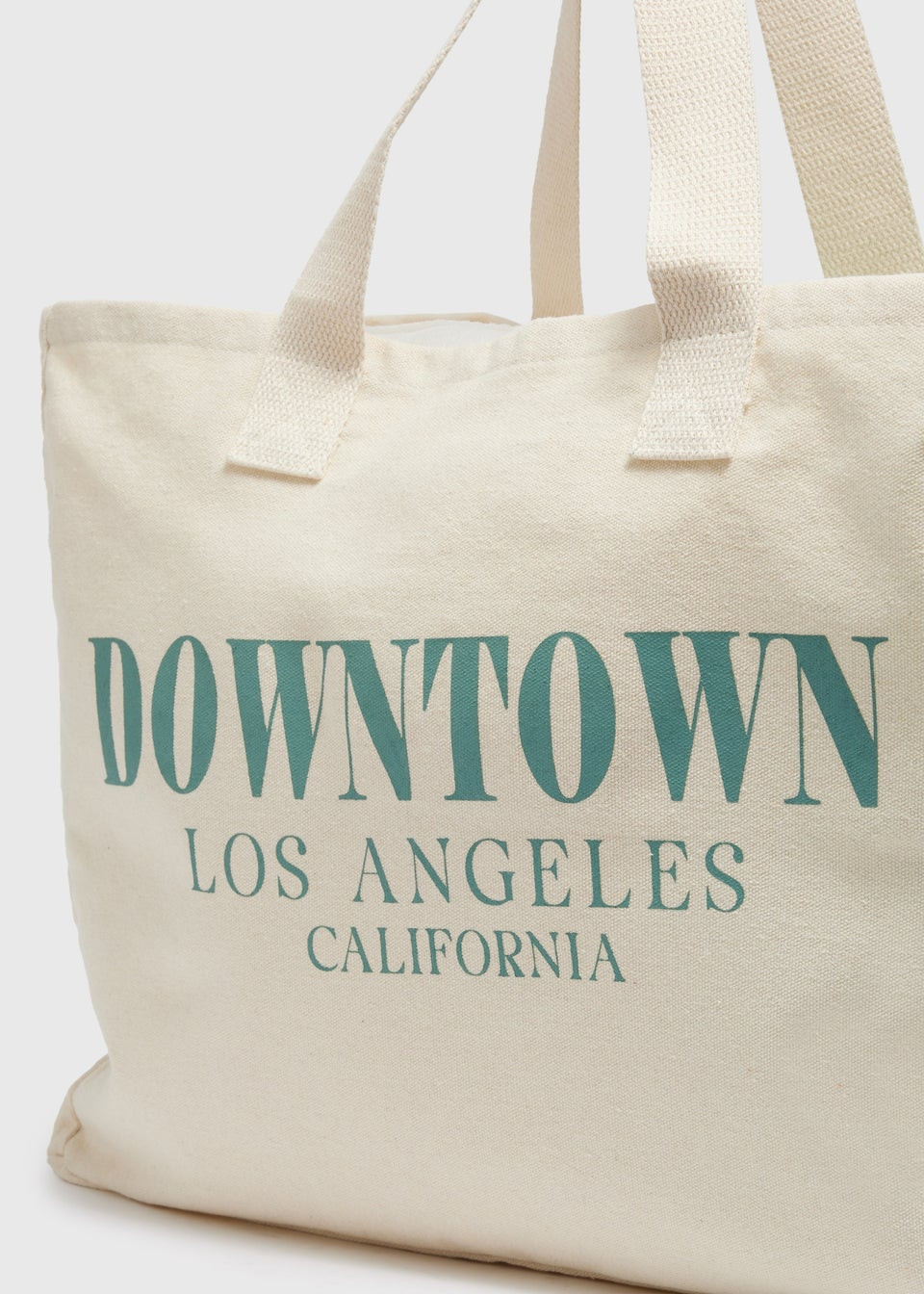 Natural Downtown LA Canvas Tote Bag | Matalan (UK)