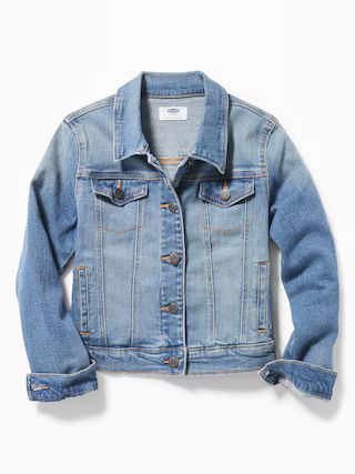 Medium-Wash Jean Jacket For Girls | Old Navy (US)