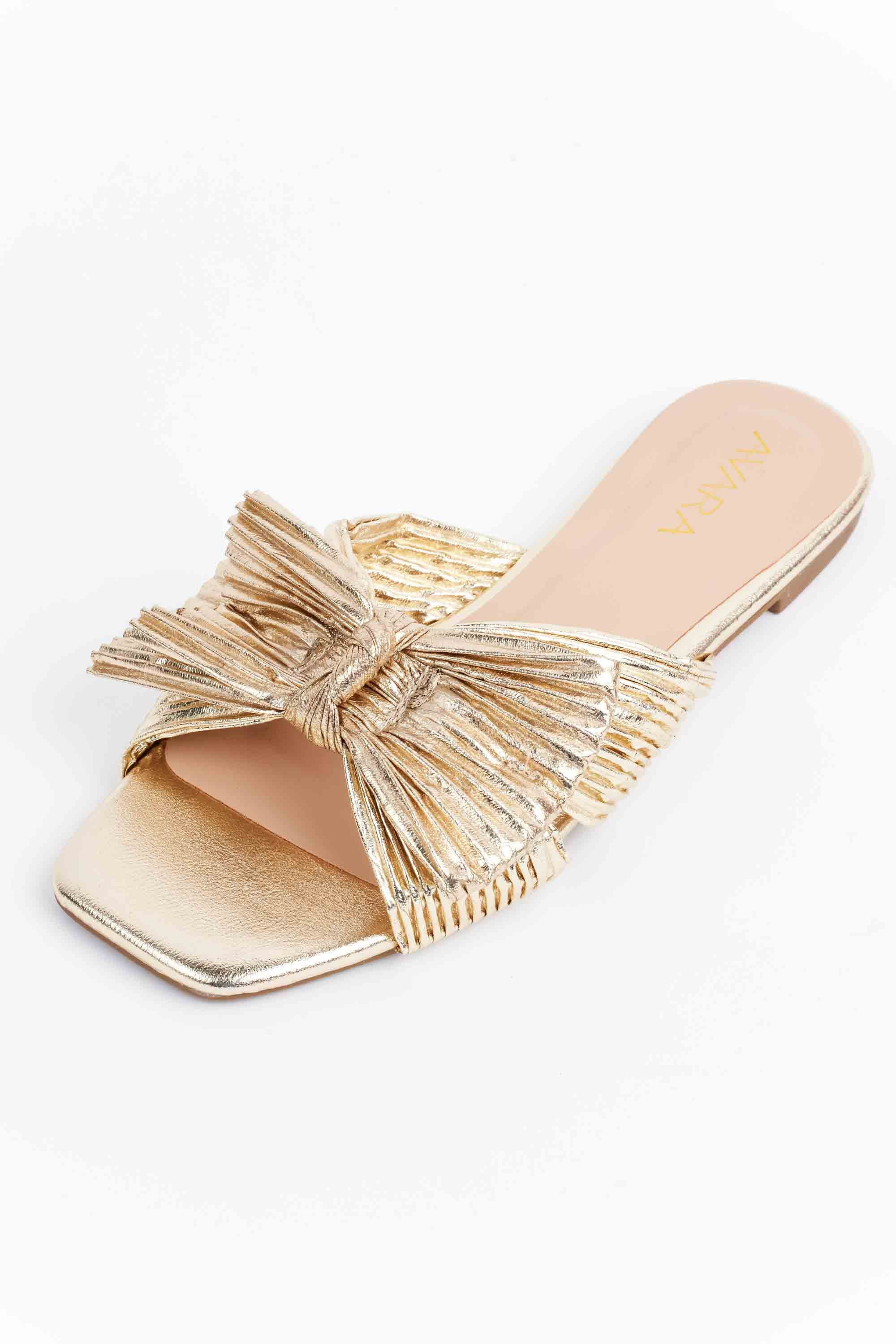 Ariel Sandals- Gold | Avara