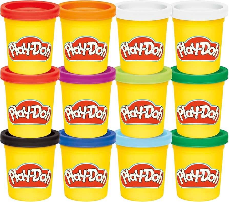 Play-Doh Jewel Colors Bulk 12-Pack of 4-Ounce Cans, Holiday Stocking Stuffers, Prizes & Party Fav... | Amazon (US)