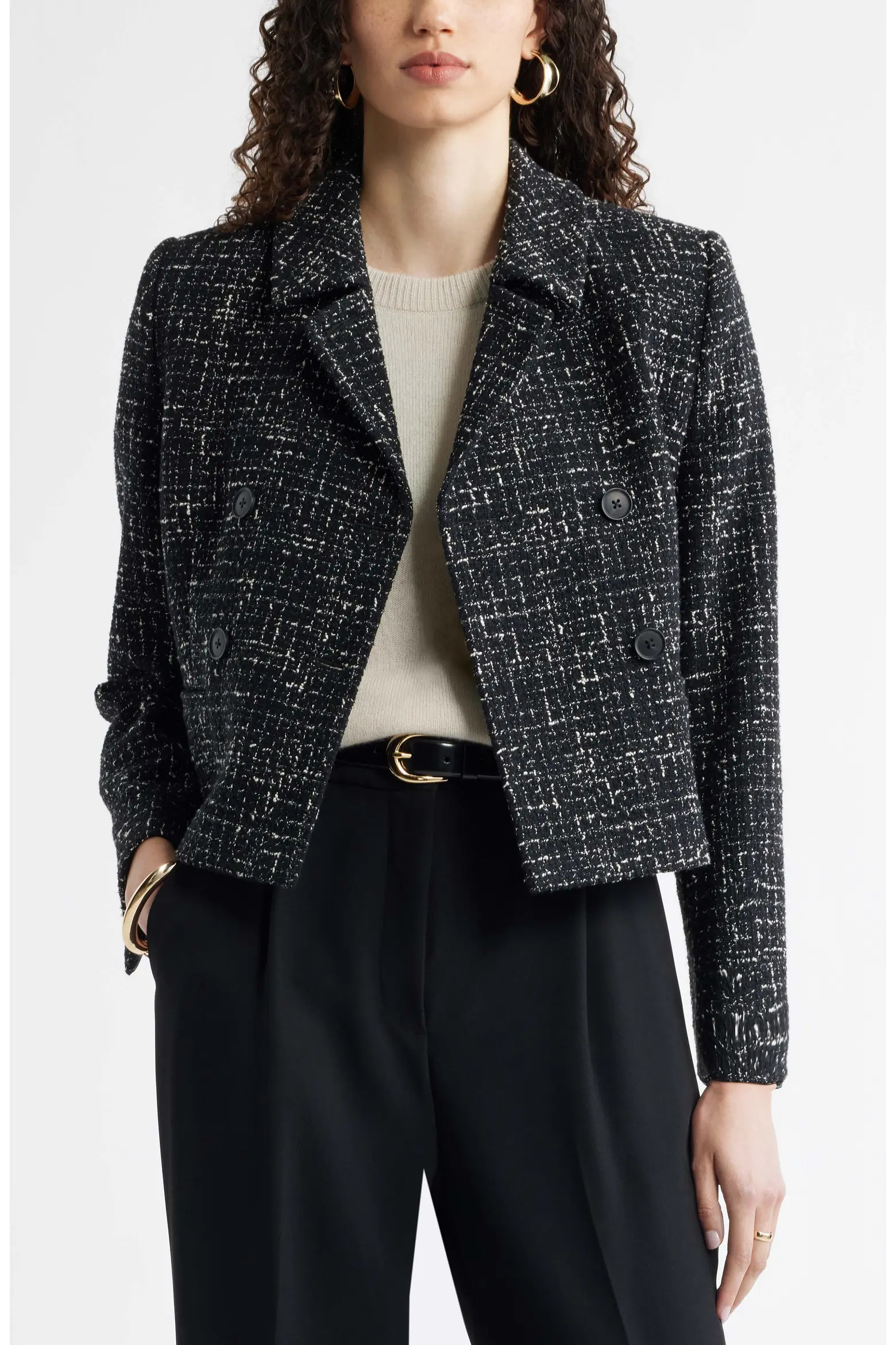 Textured Cropped Jacket (Women) | Nordstrom | Nordstrom