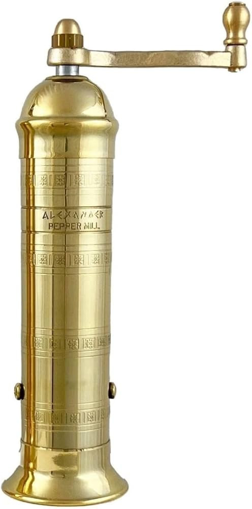 Ancient Mills - European Brass Spice Mill 7.5" Handcrafted Manuel Brass Pepper Mill, Adjustable C... | Amazon (US)