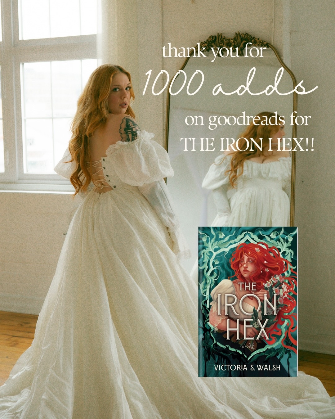 What an exciting start to 2026!! Thank you so much for adding THE IRON HEX to your shelves 1000 times, I’m so excited for everyone to read the book in August!! 🥹