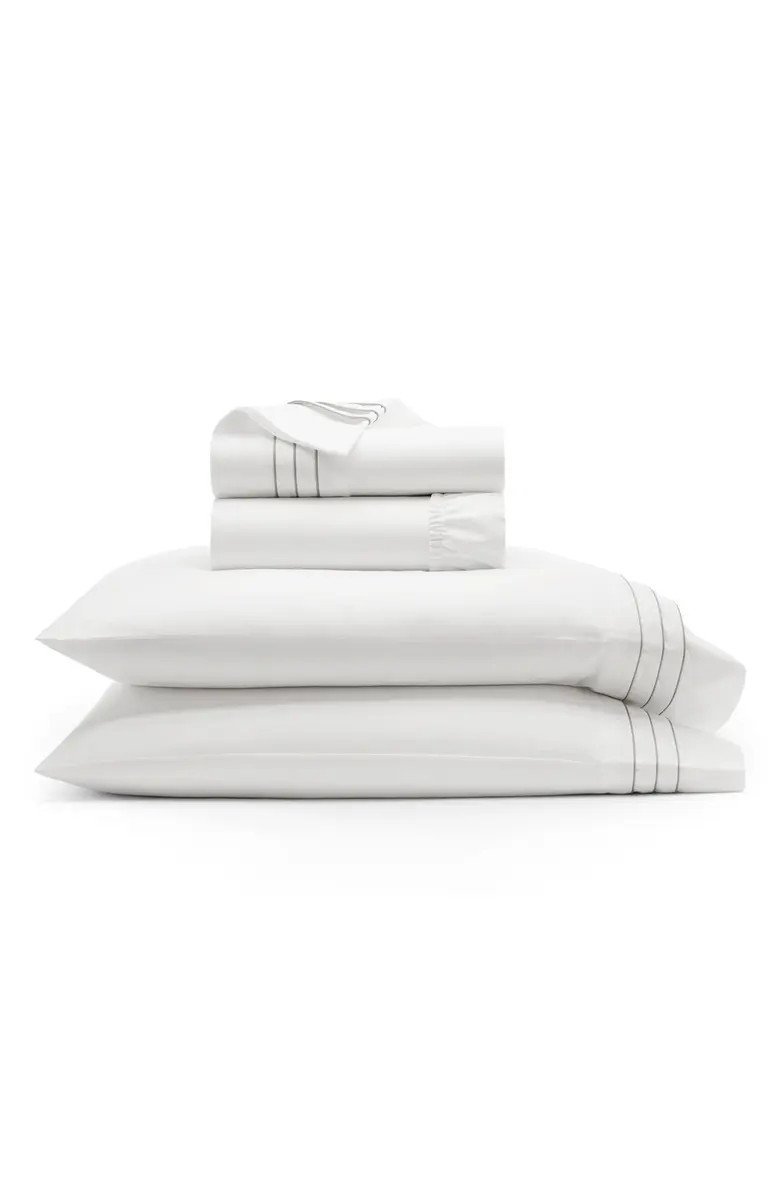 Signature Triple Pleat Organic Cotton Sheet Set | Nordstrom