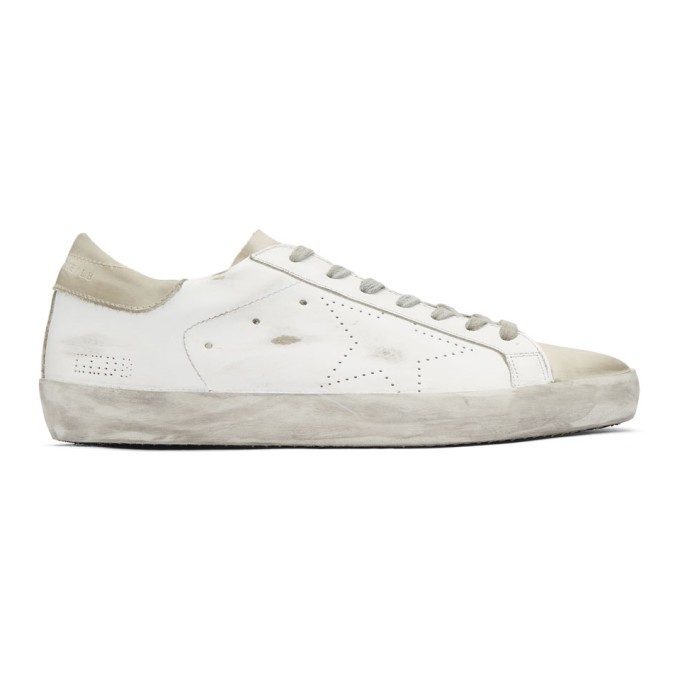 Golden Goose - White Skate Superstar Sneakers | SSENSE 