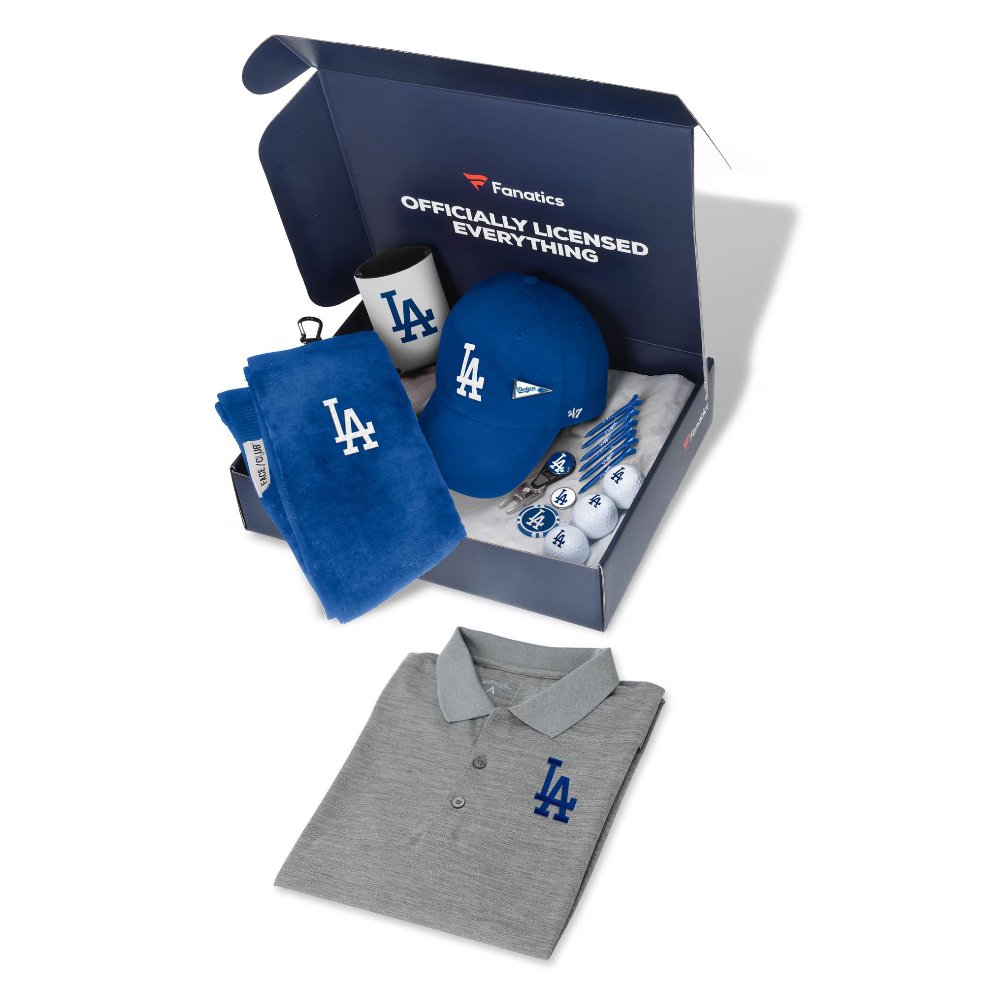 Los Angeles Dodgers WinCraft Fanatics Pack Golf Themed Gift Box - $155+ Value | MLB Shop