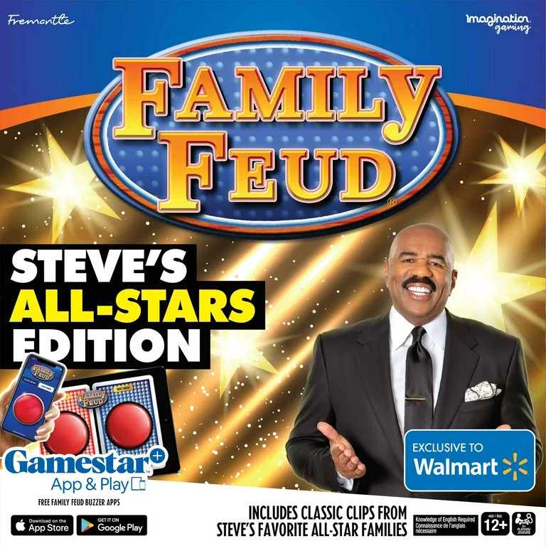 Family Feud Family Feud Game, All-Stars Edition, Ages 12+ (4.5)4.5 stars out of 95 reviews95 revi... | Walmart (US)