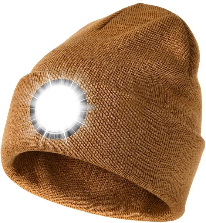 FURTALK Beanie with Light Mens Womens Led Winter Hat with Light Warm Beanies Hats for Men Dad Fat... | Amazon (US)