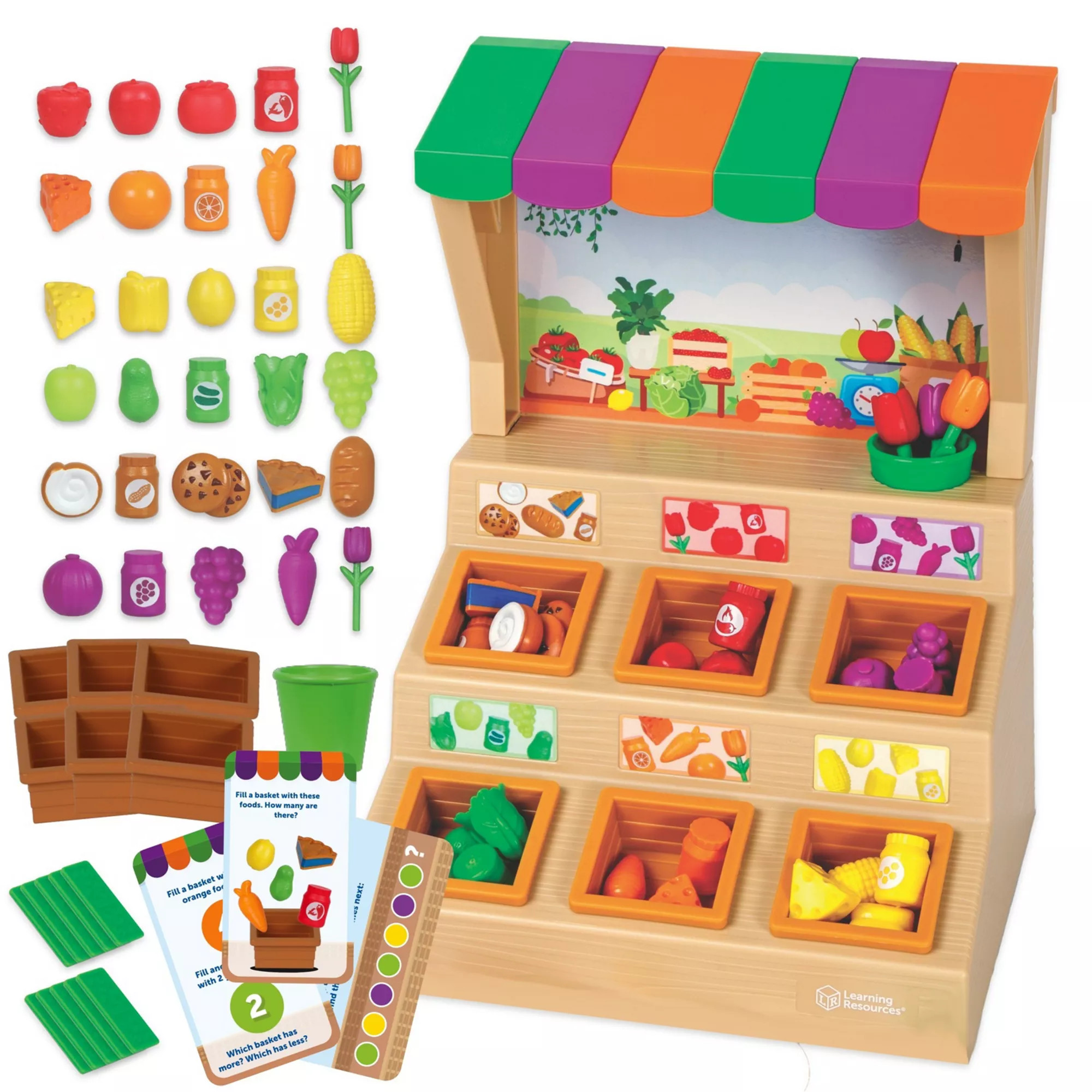 Learning Resources Mini Farmstand Sorting 63-pc. Educational Toy Set | Kohl's