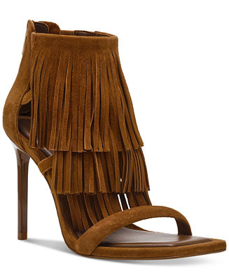 Steve Madden Women's Fringzy Stiletto Sandals - Macy's | Macy's