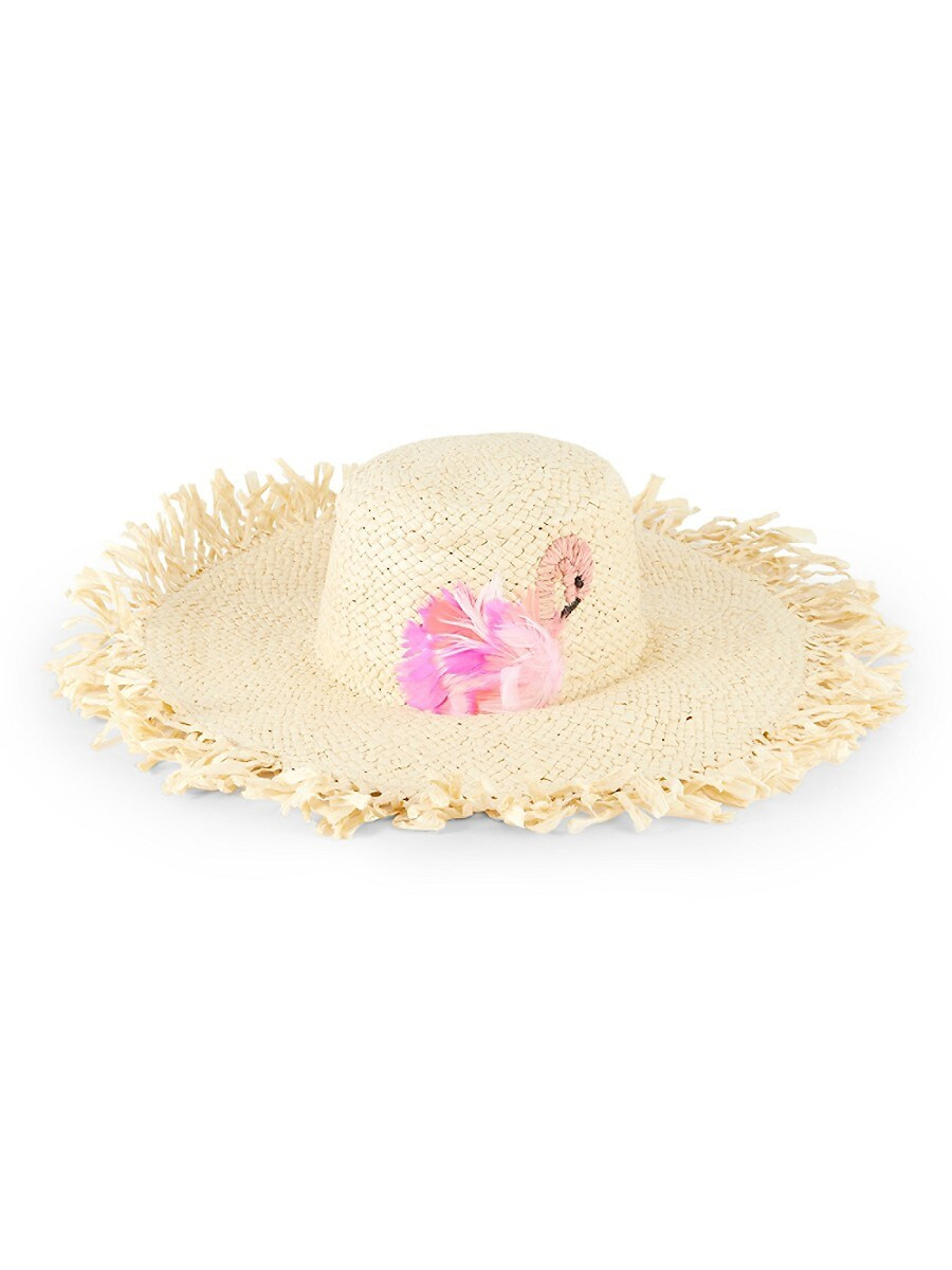 San Diego Hat Company Women's Fringed Straw Hat - Natural | Saks Fifth Avenue OFF 5TH