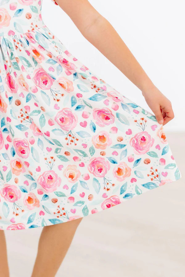 Rosettes S/S Twirl Dress | Mila and Rose
