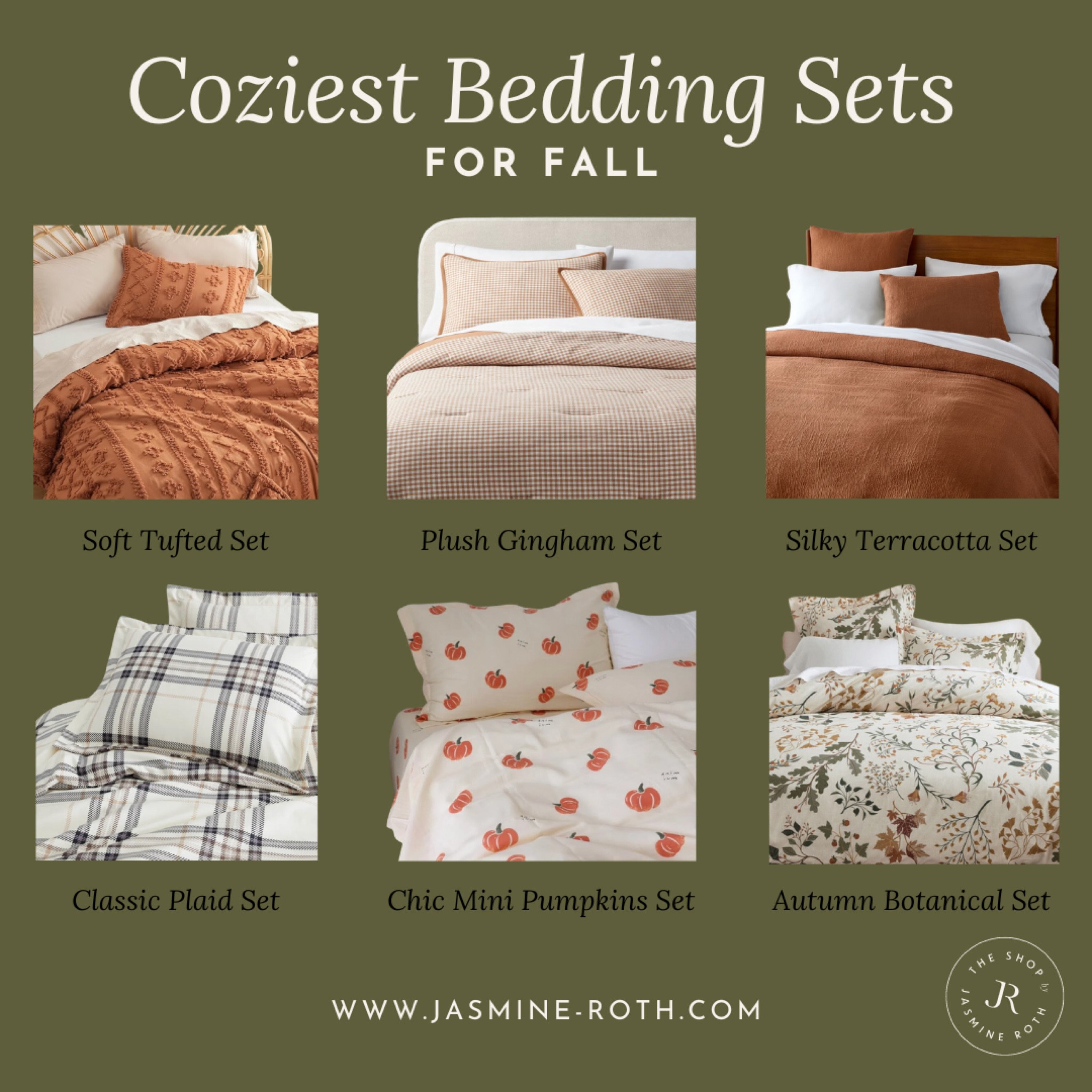 Shop the coziest and cutest fall bedding sets for the autumn season. 

#LTKhome #fallbedding #fallbeddingsets #fallsheets #interiordesign #homedecor #bedroomessentials #cutebedding #cozybedding

#LTKHome