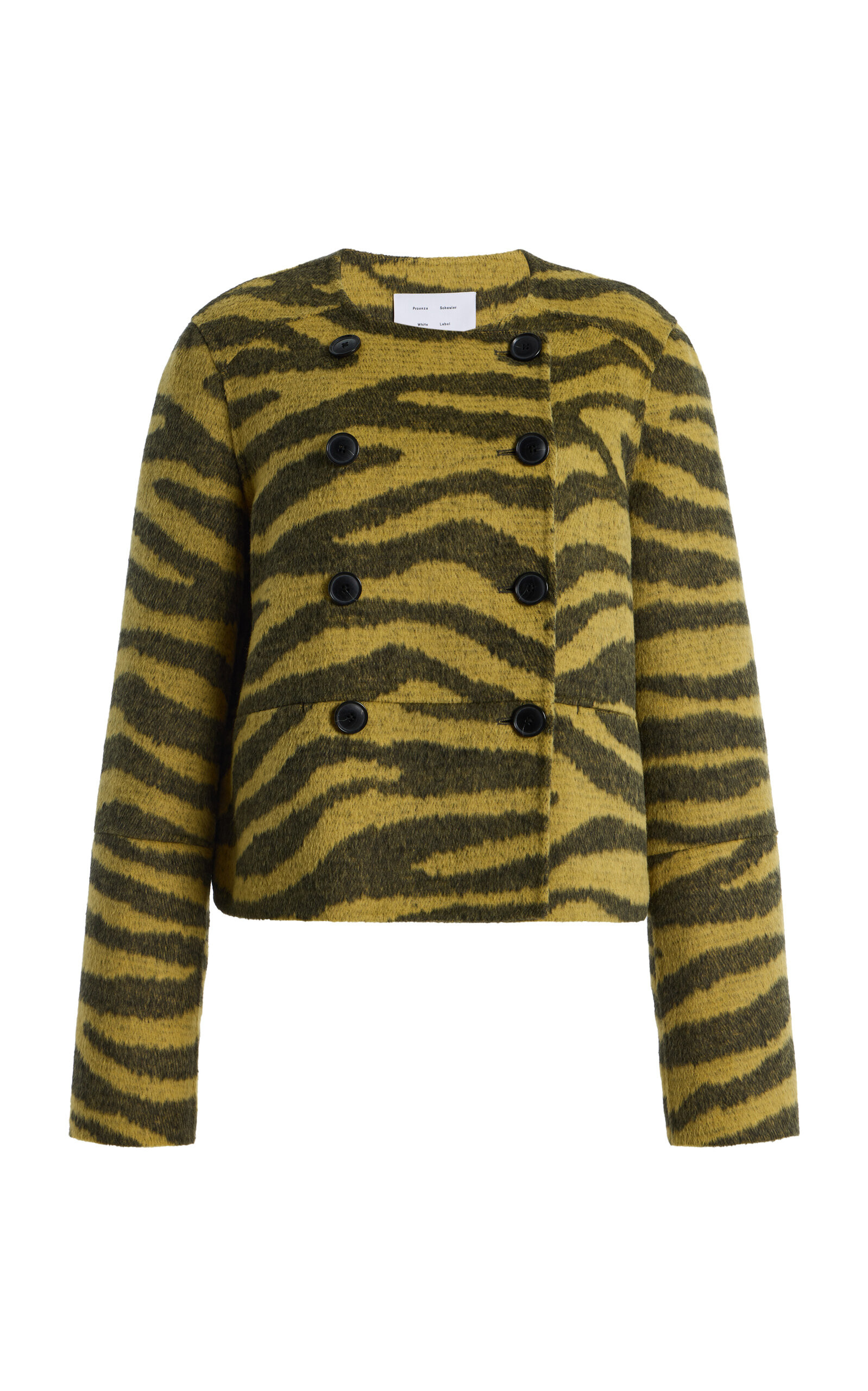 Courtney Zebra Jacquard Wool-Cashmere Blend Jacket | Moda Operandi (Global)