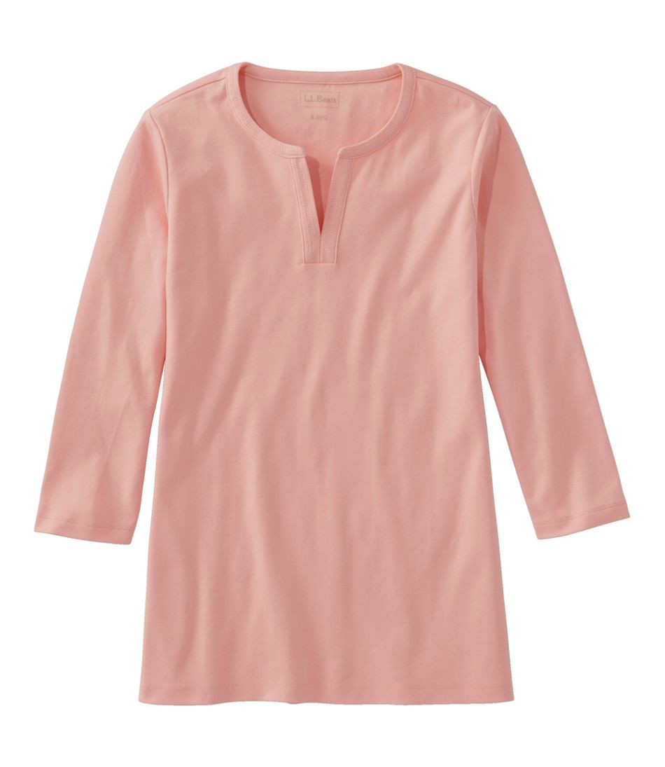 Women's L.L.Bean Tee, Three-Quarter-Sleeve Splitneck Tunic | L.L. Bean