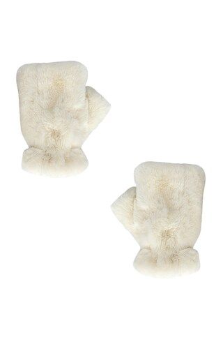 Apparis Ariel Faux Fur Gloves in Ivory from Revolve.com | Revolve Clothing (Global)
