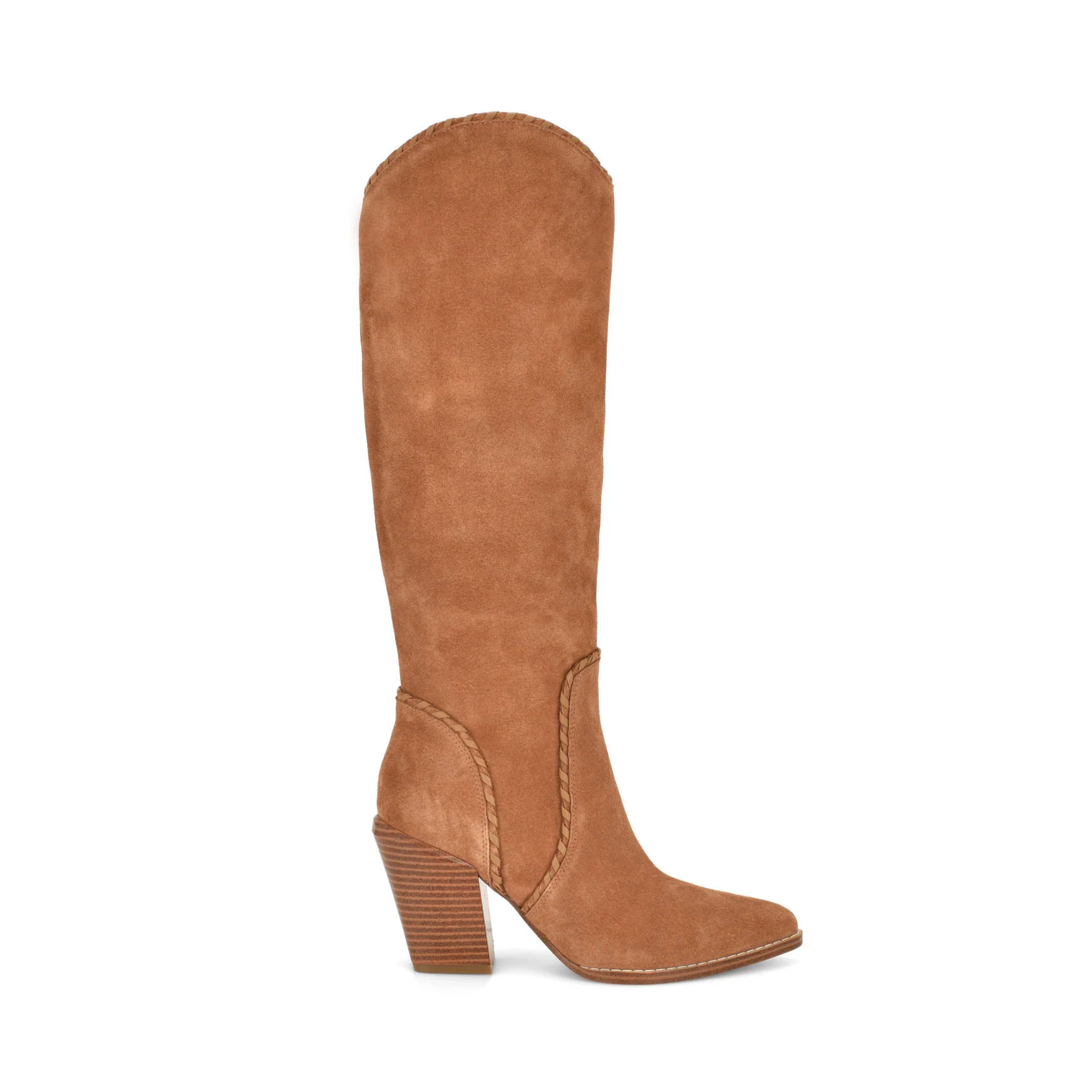 Women's Rosco Leather Western Boots - Natural Suede | Nine West | Nine West (US)