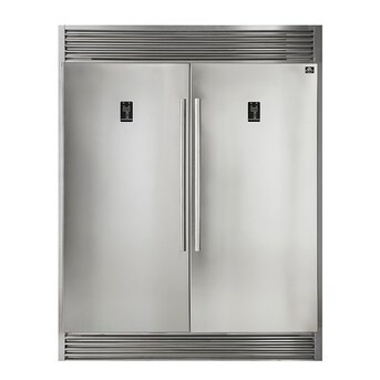 FORNO 60 in. W 27.6 cu. ft. Side-by-Side Refrigerator 27.6-cu ft Side-by-Side Refrigerator (Stain... | Lowe's