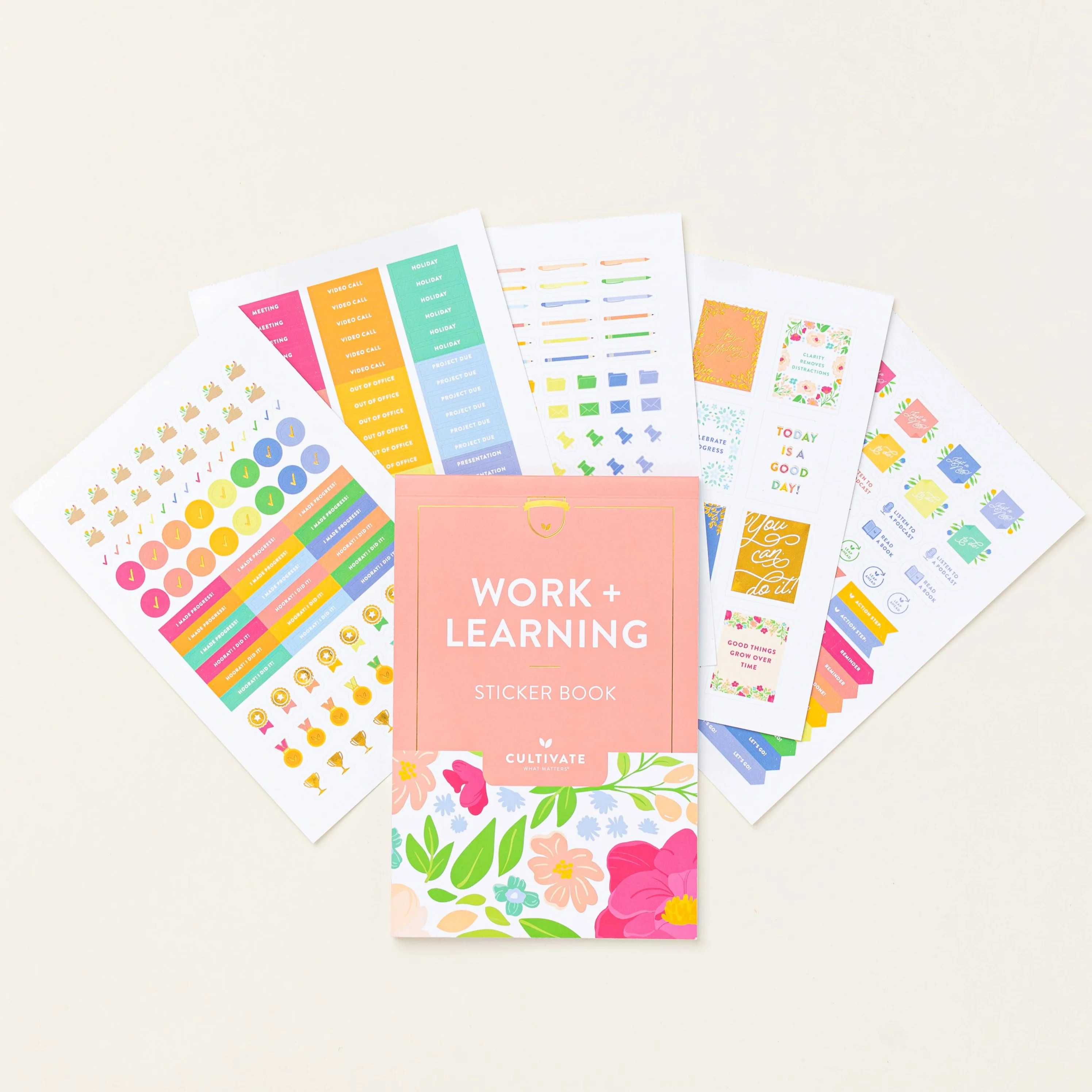 Work & Learning Sticker Book | Cultivate What Matters