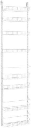 ClosetMaid 1233 Adjustable 8-Tier Wall and Door Rack, 77-Inch Height X 18-Inch Wide,white | Amazon (US)