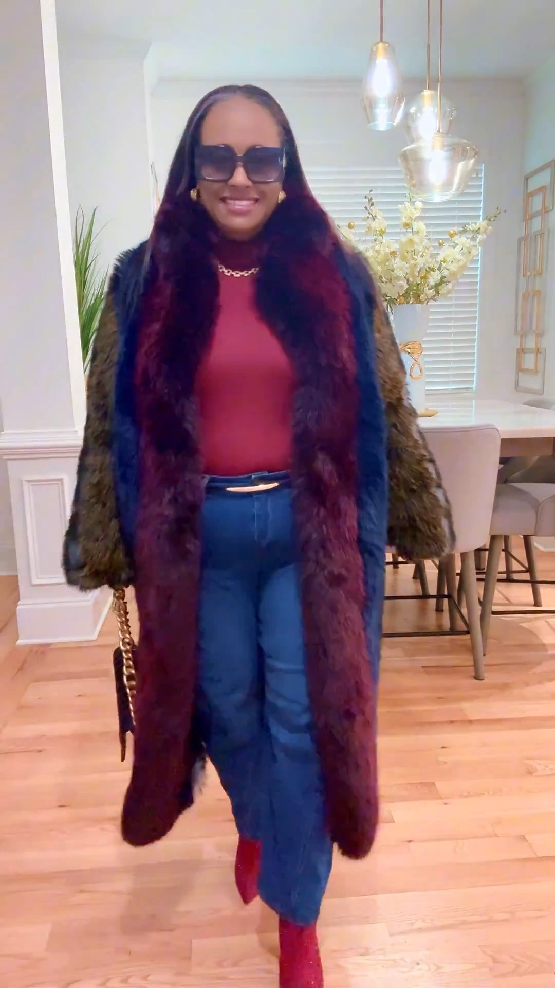 Serving looks colder than the weather!!!🥶❄️
Wrapped in affordable luxury with this faux fur coat I stalked for 3 weeks. She is more than half off and I will be wearing her for years to come. This is my favorite purchase so far this year. 💅🏽 I paired her with some boots, barrel jeans and a mock shirt. Babbbyyyy…. you can’t tell me nothing right now🤣🤣🤣🤣#fauxfur #winterfashion #over50style #FurReal

#LTKSeasonal #LTKOver40