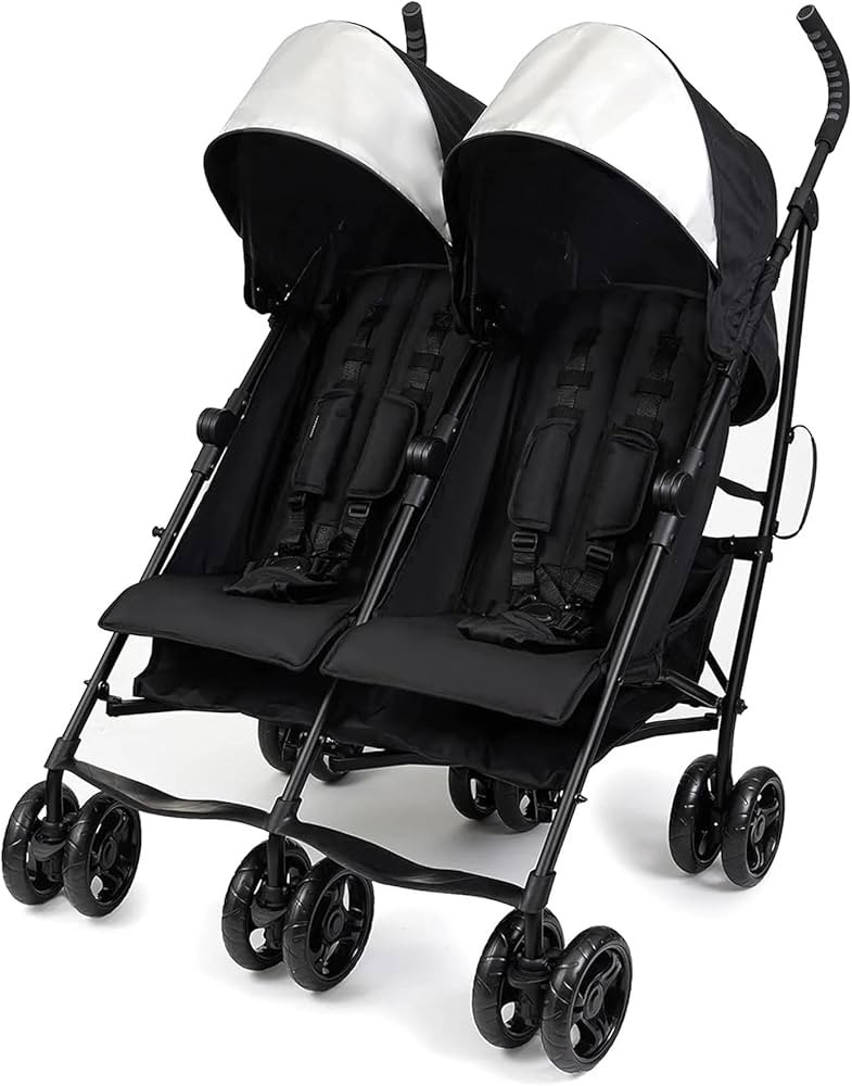 Summer Infant 3Dlite Folding Lightweight Side by Side Double Stroller with 5-Point Safety Harness... | Amazon (US)