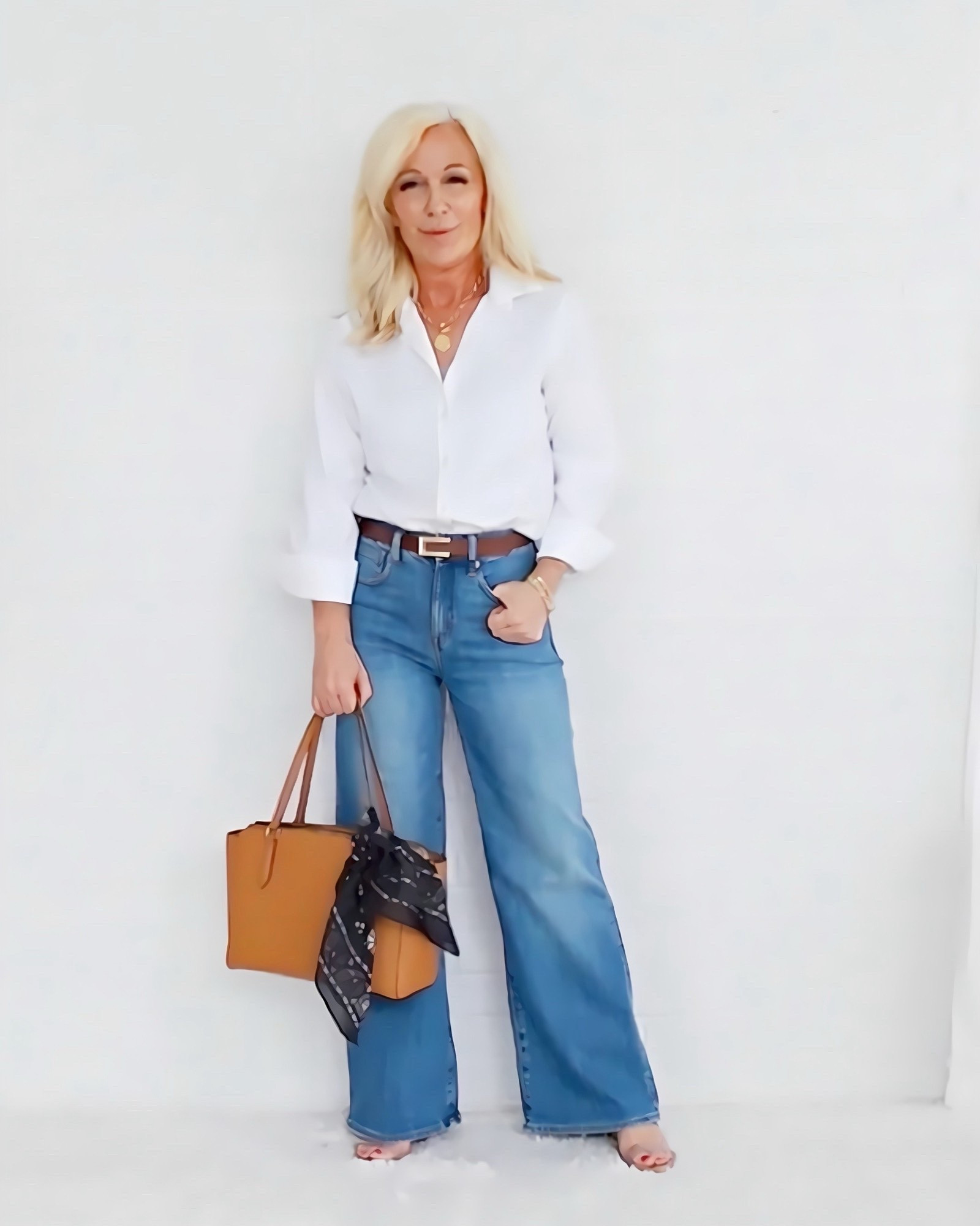 I’m 5'0 — and look how TALL these jeans make me look!

Same jeans as yesterday … now in blue denim.

And just like the white pair — the high-rise + long trouser line creates that incredible leg-lengthening effect.

The higher rise and longer line make my ultra-petite legs look long and lean (which we all love).

🤍 Petite girls — this is the kind of jean that changes everything.

👖 Comment DENIM if you love these.

(I earn commission from these links.)

🌸Midlife It Girl Energy,
Valarie

#LTKSpringSale #LTKPetite #LTKOver40