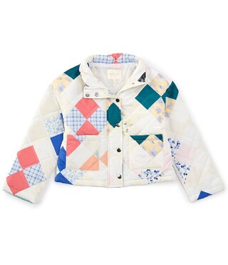Chelsea & Violet Big Girls 7-16 Long Sleeve Quilt Print Jacket | Dillard's | Dillard's