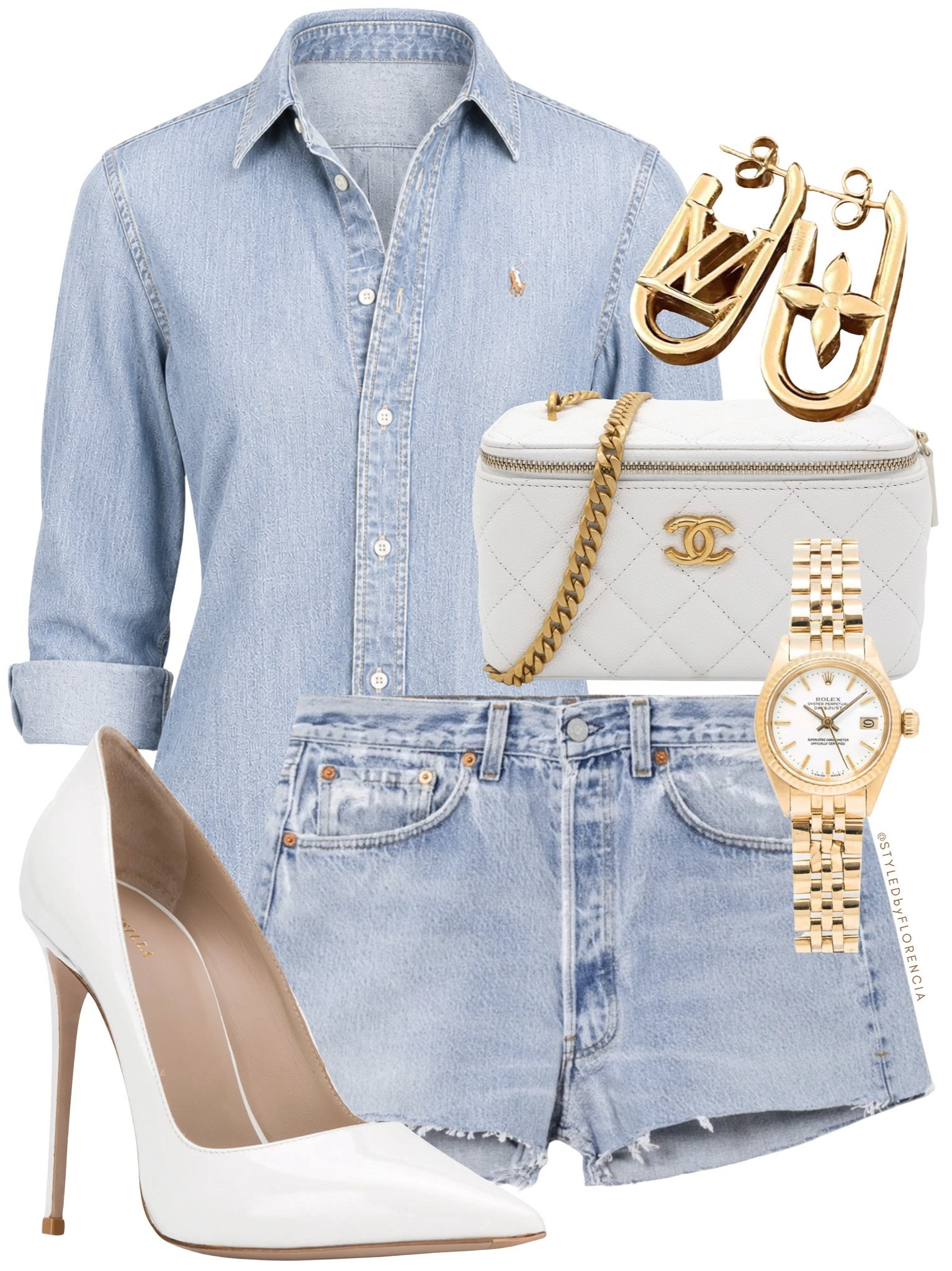 heels or slides with this look?🤍