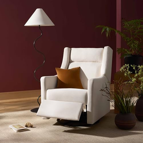 babyletto Kiwi Plus Electric Power Glider Recliner Nursery Chair w/USB Ports - Water & Stain Resistant Glider Rocking Chair for Nursery - GREENGUARD Gold Certified 270° Swivel Rocker Recliner - Cream | Amazon (US)