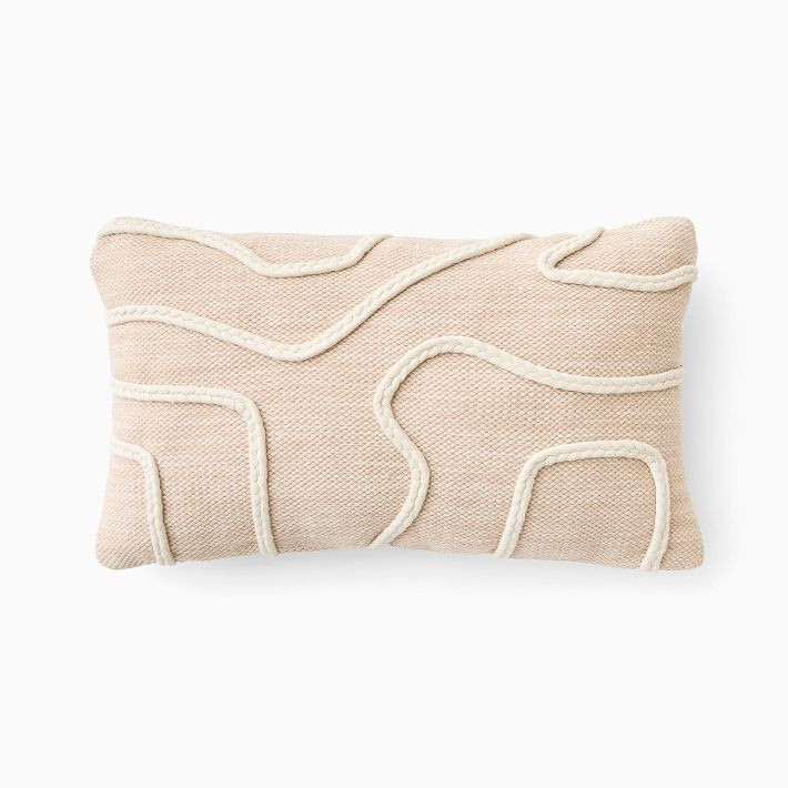 Outdoor Abstract Roping Pillow | West Elm (US)
