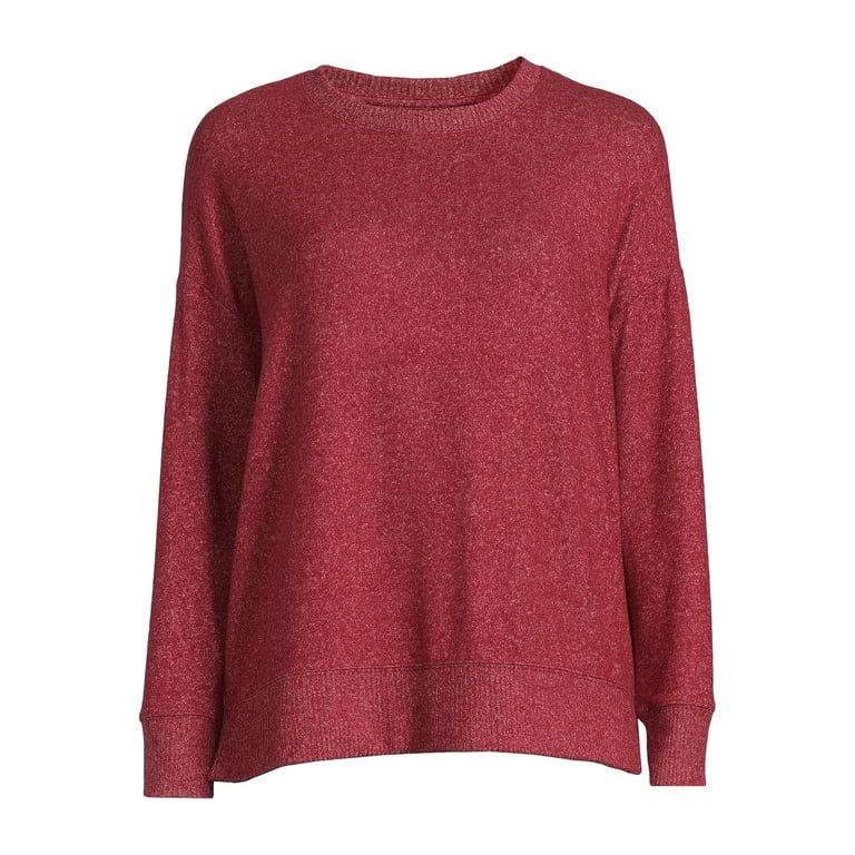 Time and Tru Women's Soft Hacci Knit Pullover, Sizes XS-XXXL | Walmart (US)