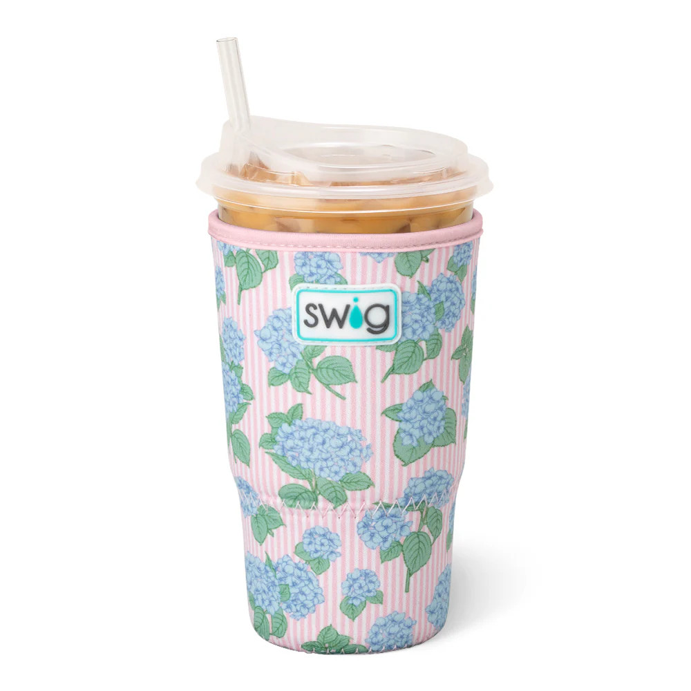 Hydrangeas Large Iced Cup Coolie | Swig Life