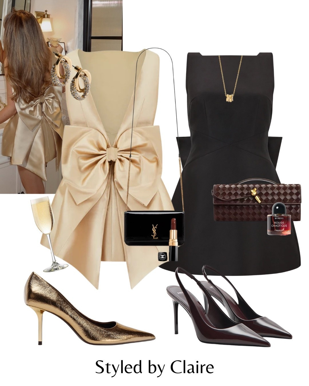 NYE BOW BACK DRESS🍾
Tags: odd muse party dress gold shimmery low back statement chic women’s partywear festive new year faux fur jacket Zara ysl patent bag heels special occasion festive Christmas night out day new year eve New York London city break Parisian style

#LTKstyletip #LTKfestive #LTKpartywear