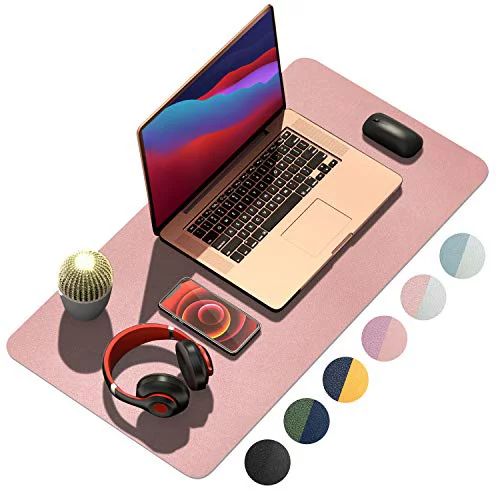 Dual-Sided Desk Pad Protector, Large Gaming Mouse Pad, 31.5" x 15.7" PU Leather Desk Pad for Keyb... | Walmart (US)