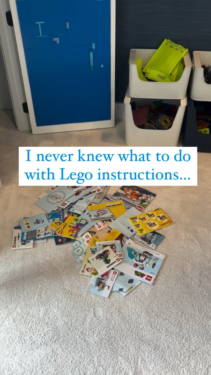 They’re super durable, can fit all the instruction sizes and you can fit multiple in!

Comment shop

#legostorage #legobinder #legoinstructions #kidsstorage #storagehacks